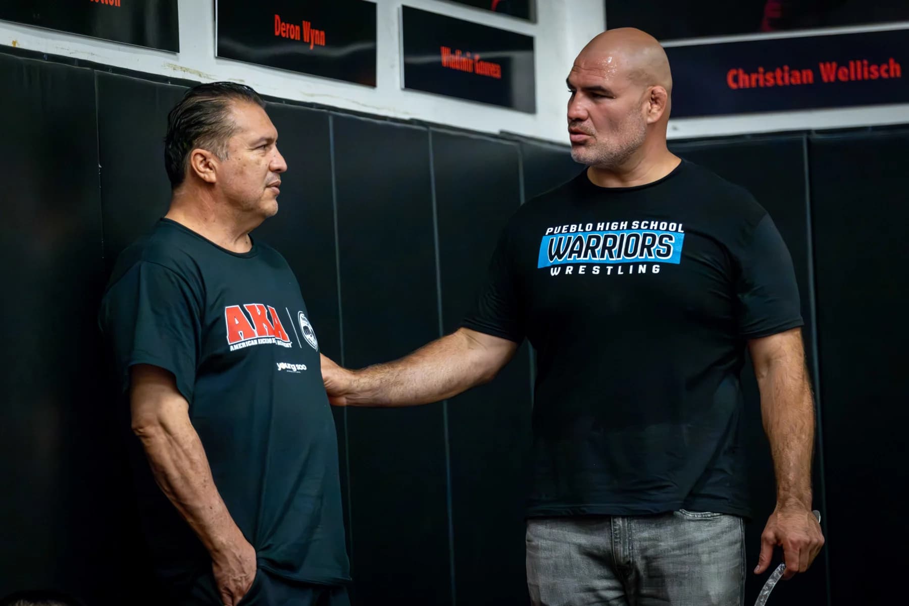 Cain Velasquez with Javier Mendez at AKA